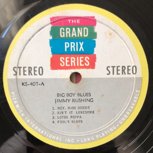 Jimmy Rushing & Al Hibbler Big Boy Blues Vinyl Album '64 - Picture 2 of 7